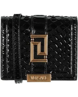 Versace Crossbody Wallet - Black