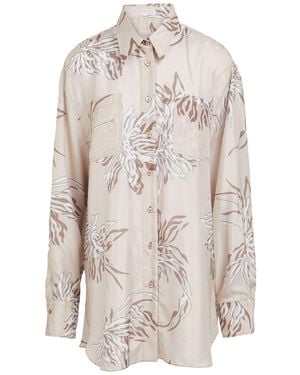 Brunello Cucinelli Shirt Silk, Ecobrass - White