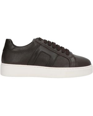 Exton Dark Sneakers Leather - Black