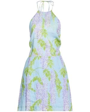 BERNADETTE Sky Mini Dress Linen - Blue
