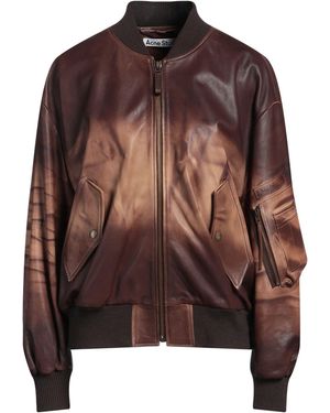 Acne Studios Jacket Lambskin - Brown