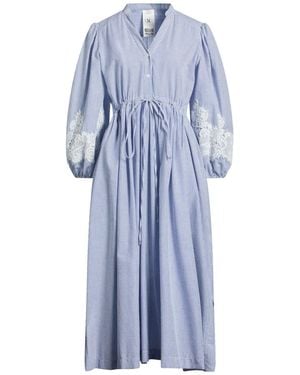 MILVA MI Midi Dress Cotton - Blue