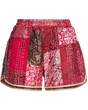 De'Hart Shorts & Bermuda Shorts Silk, Cotton - Red