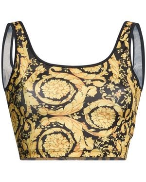 Versace Top Polyester, Elastane, Polyamide - Blue