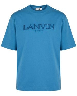 Lanvin Azure T-Shirt Cotton - Blue