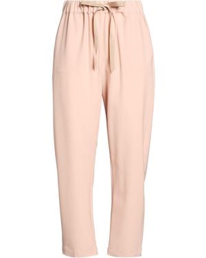 Semicouture Trousers Polyester, Virgin Wool, Elastane - Pink