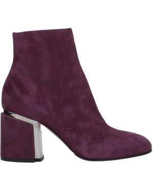 Le Silla Mauve Ankle Boots Leather - Purple