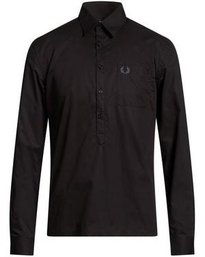 Fred Perry Shirt Cotton - Black