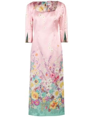 ALEX INGH Light Midi Dress Polyester - Pink