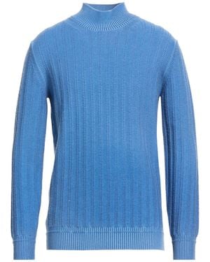 Kangra Slate Turtleneck Wool - Blue