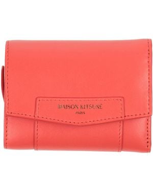 Maison Kitsuné Wallets - Red