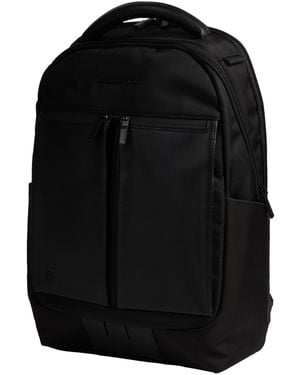 Piquadro Backpack Cow Leather, Nylon - Black