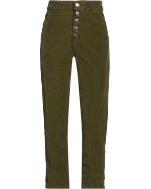 Dondup Military Trousers Cotton, Lyocell, Elastane - Green