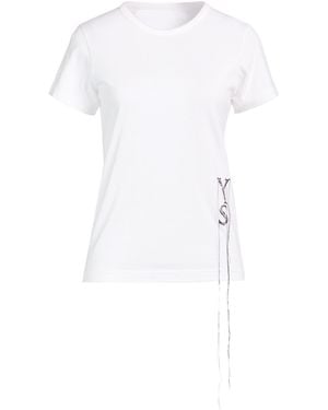 Y's Yohji Yamamoto T-Shirt Cotton, Cupro - White