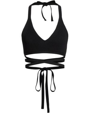 Tela Top Viscose, Polyamide, Elastane - Black