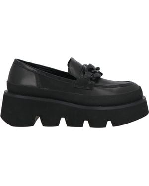 Emanuélle Vee Loafers Leather - Black