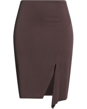 Blumarine Midi Skirt Rayon, Wool, Polyamide - Brown