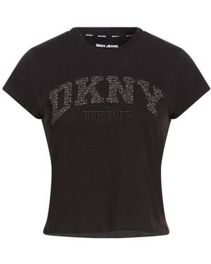 DKNY T-Shirt Cotton, Elastane - Black