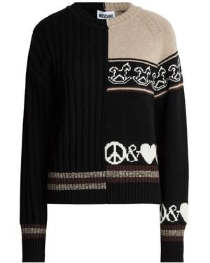 Moschino Sweater Wool, Viscose, Polyamide, Cashmere - Black
