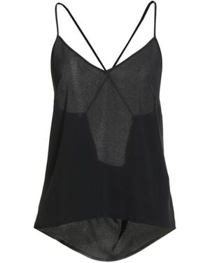 Grifoni Top Acetate, Silk - Black