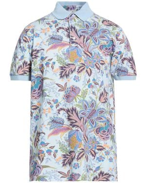 Etro Sky Polo Shirt Cotton - Blue