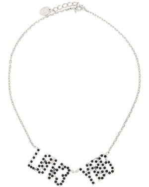 Red(V) Necklace Metal - White