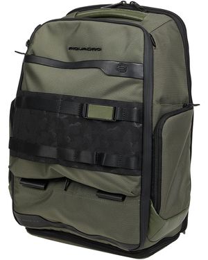 Piquadro Military Backpack Cow Leather, Eva (Ethylene - Grey