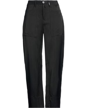 High Pants Viscose, Virgin Wool, Elastane - Black