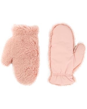 Yves Salomon Gloves Lambswool - Pink