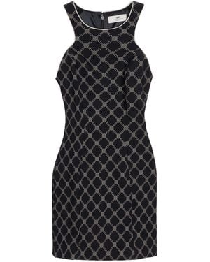 Elisabetta Franchi Mini Dress Polyester, Elastane - Black