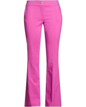 Compagnia Italiana Mauve Trousers Cotton, Polyester, Rubber - Pink