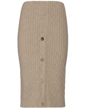 ViCOLO Midi Skirt - Natural
