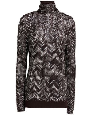 Missoni Rollkragenpullover - Schwarz