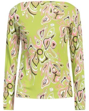PUCCI T-Shirt Viscose, Silk - Yellow