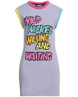 Jeremy Scott Mini Dress Cotton, Elastane - Purple