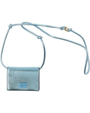 Ganni Crossbody Wallets - Blue