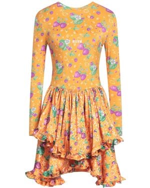 MSGM Mini Dress Polyamide, Elastane - Orange
