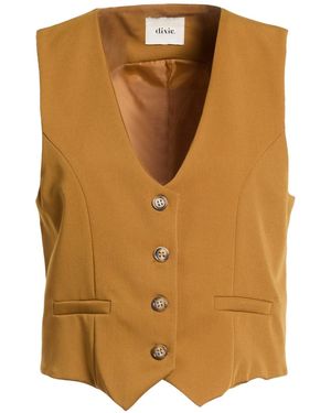 Dixie Tailored Vest Polyester, Viscose, Elastane - Brown