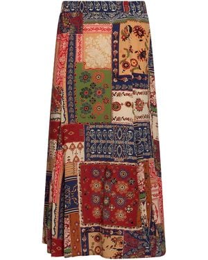Momoní Maxi Skirt Silk - Red