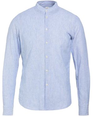 GMF 965 Azure Shirt Linen, Cotton - Blue
