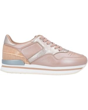 Hogan Antique Rose Sneakers Soft Leather - Pink