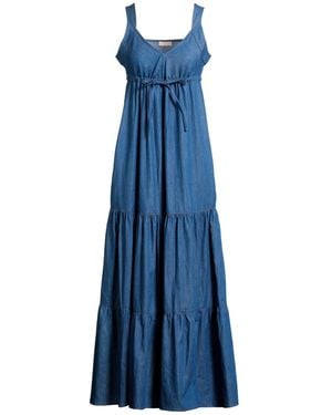 Liu Jo Maxi Dress Cotton - Blue