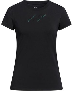 ARMANI EXCHANGE T-Shirt Cotton, Elastane - Black