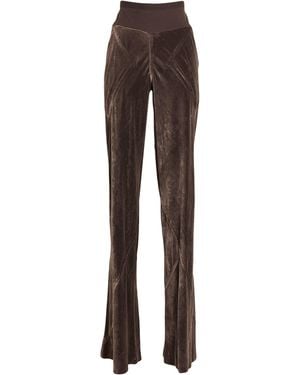 Rick Owens Pants Viscose, Silk, Cotton, Polyamide - Brown