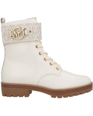 MICHAEL Michael Kors Ankle Boots Leather, Textile Fibres - Natural