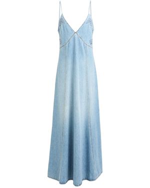 Chloé Maxi Dress Cotton, Linen, Polyester - Blue