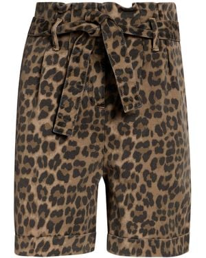 Shopart Camel Shorts & Bermuda Shorts Cotton, Elastane - Gray