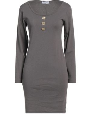 Odi Et Amo Mini Dress Cotton - Grey