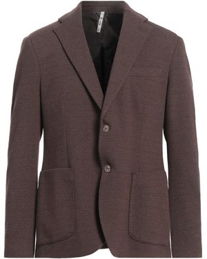 LAVIN Blazer Polyester, Cotton, Elastane - Brown