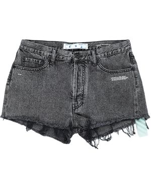 Off-White c/o Virgil Abloh Denim Shorts Cotton - Gray